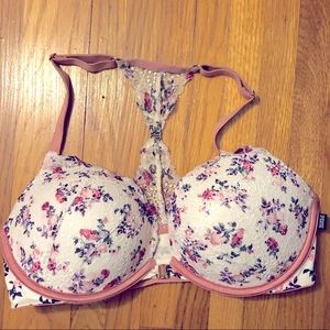 Victoria’s Secret Pink Date Push Up Bra Floral
